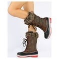 thumbnail image 5 of DREAM PAIRS Women's Waterproof Mid-Calf Winter Outdoor Snow Boots RIVER_1 BROWN Size 7, 5 of 6