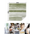 thumbnail image 4 of Sage Green Stripes Cloth Napkins Set of 4 Reusable Dinner Napkins, Watercolor Gradient Abstract Striped Cocktail Napkin Washable Table Napkins for Wedding/Holiday Party/Baby Shower 20"x20", 4 of 7