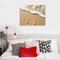 thumbnail image 3 of PRATYUS Canvas Wall Art Picture 20x16in for Living Room Bedroom Romantic Beach 20x16in, 3 of 3