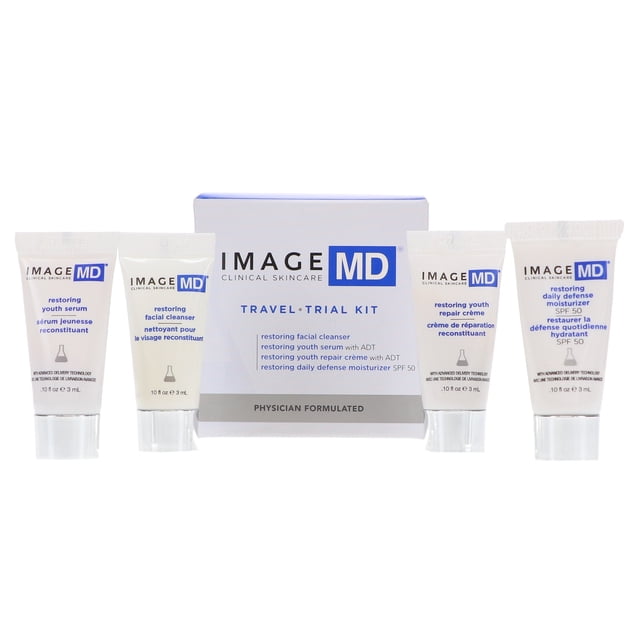 Kit de prueba Image Skincare MD, productos de cuidado de la piel en tamaños de muestra