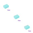 thumbnail image 4 of QualitChoice 10 Pcs Blocs de Classement Double Face Éponge Colorée Polissage Ponçage Vert 3Ensemble, 4 of 6