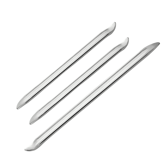 3 Pcs Espatulas 30/40cm Para Desmontar Llanta De Moto Auto Malubero PLATA