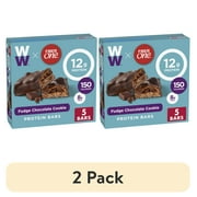 (2 pack) Fiber One Weight Watchers Chewy Protein Bars, Peanut Butter Cocoa Crumble, 5 ct
