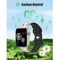 thumbnail image 7 of Wearlizer 2 Packs Engraved Band Compatible with Apple Watch Bands 41mm 40mm 38mm 49mm 46mm 45mm 44mm 42mm Women, Cute Two-Tone Flower Soft Silicone Sport Strap for iWatch 10 9 8 7 6 5 4 3 SE Ultra, 7 of 7