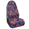 thumbnail image 2 of Uourmeti 1 Pack Car Seat Towel Cover in Red Hibiscus Floral Theme, Waterproof Plush Microfiber Cover Compatible with Vans Trucks SUVs, 2 of 7