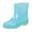 Sky Blue, variant on Women's Fashion Short Ankle Rain Boots Slip Durable Adult Booties Stylish Transparent Rain Shoes Leather Rubber Anti Slip Outdoor Hunting Boots Waterproof Boots