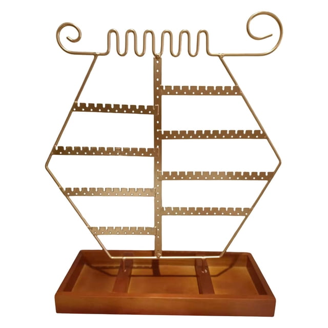 Jewelry Display Stand Ear Studs Earing Holder with Jewelry Tray Base