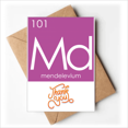 thumbnail image 1 of Chestry Éléments Période Table Actinide Mendelevium Md Merci Enveloppes Note Blanche, 1 of 3