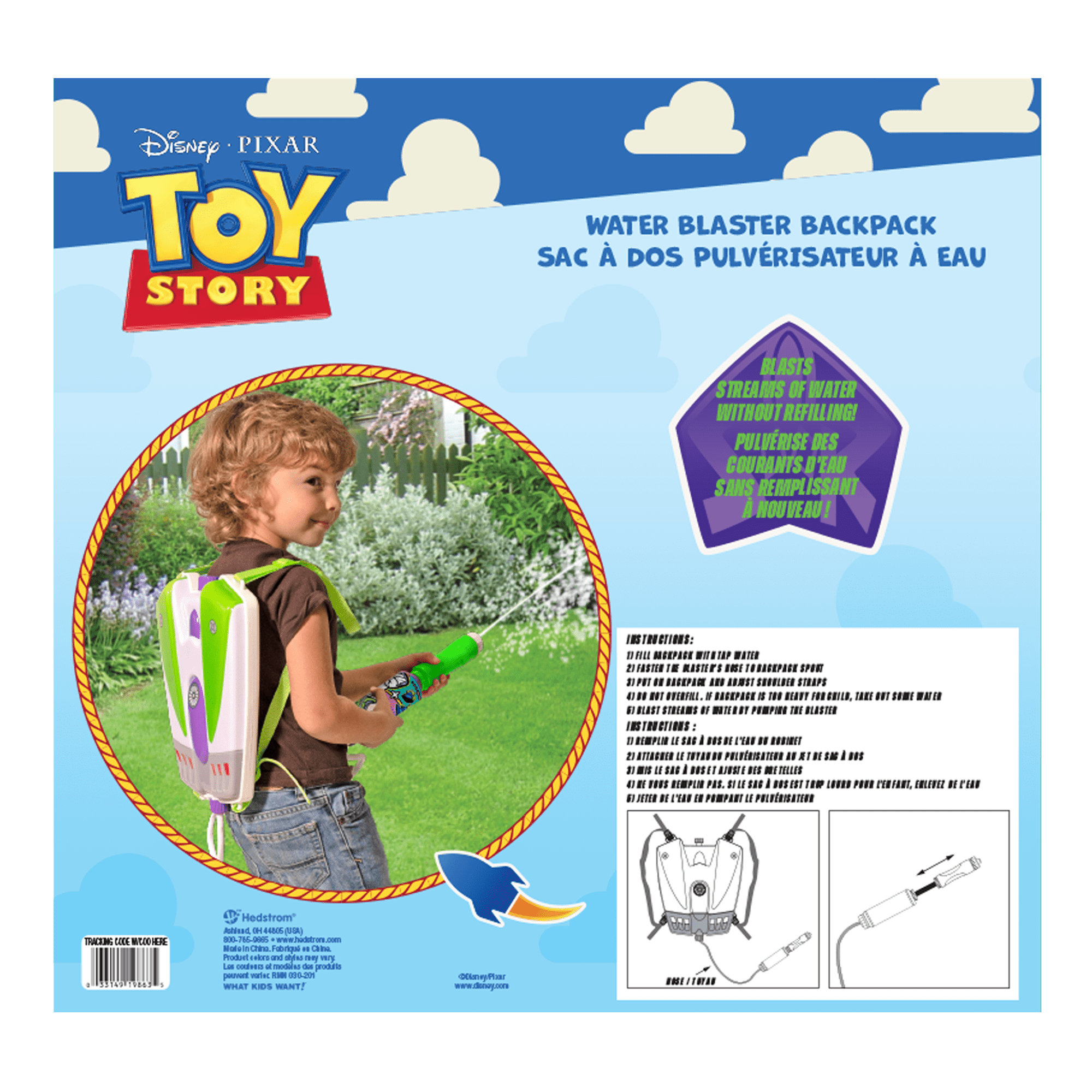 Toy Story Water Blaster Backpack, ages 3+