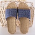 thumbnail image 1 of Flax Tatami Slippers No Slip Indoor Slippers Open Toe, 1 of 6