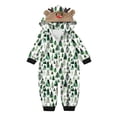 thumbnail image 2 of Odeerbi Christmas Onesie Pajamas for Family Holiday Sleep Jumpsuit Long Sleeve Family Christmas Pajamas Matching Sets Toddler Fashion Lattice Print Plush Jumpsuit Sleepwear PJs Set Green, 2 of 4