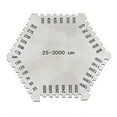thumbnail image 3 of High-Precision Hexagon Wet Film Comb (25-3000 um)- Paint Thickness - Stainless Steel, Heavy Duty, 3 of 8