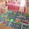 thumbnail image 4 of Baohd Children's Game Education Toy Road Mat Game Decorative Carpet Fun Learning Development Anti slip and Room Room 90x140cm, 4 of 6