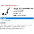 thumbnail image 2 of Fuel Filler Neck - Compatible with 1994 - 1997 Acura Integra 1995 1996, 2 of 2