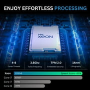 Novatech Phantom Prebuilt Gaming PC Desktop Computer - RX580 8GB - Intel i7 Xeon 3.5GHz - 16GB RAM - 512GB M.2 SSD WiFi/BT, Win 11 - Gaming Computer Tower - Pre Built PC Gaming -