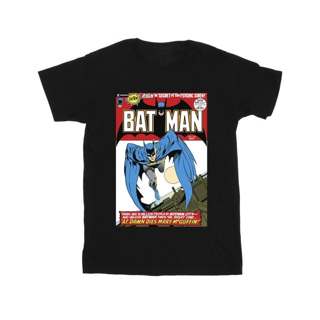 DC Comics T-Shirt de Course pour Garçons avec Couverture de Batman