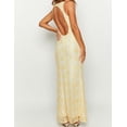 thumbnail image 2 of Vestido largo Realtix elegante de encaje floral con cuello en V sin espalda, 2 of 6