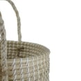 thumbnail image 4 of 14.5" Natural Woven Seagrass Wicker Storage Basket with Handles, 4 of 5