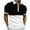 White, variant on Chbgutlmr T Shirts for Men Lapel Neck Quarter Zip Summer Short Sleeve Loose Casual Color Block Shirts
