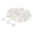 thumbnail image 1 of 50 Shell Buttons Craft Sewing Button 0.79, 2cm White, 1 of 8