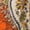 Orange, variant on Women's Floral Print Kaftan Maxi Dress Purple One Size Long Tunic Kimono Sleeve