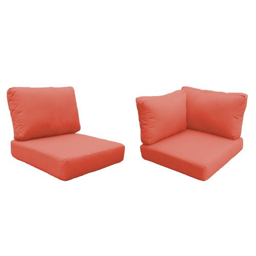 High Back Cushion Set for FAIRMONT-09b-Color:Tangerine
