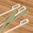 thumbnail image 3 of BambooMN Ham Marking Bamboo Paddle Skewer Picks - 3.5" (8.9cm) - 300 Pieces, 3 of 7