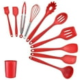 thumbnail image 3 of CAROOTU Silicone Kitchen Utensil Set 11Pcs Non-stick Spoons Spatula Whisk Tongs Cooking Tools with Storage Holder, 3 of 7