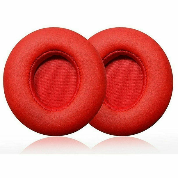 Replacement Ear Pads Cushion For Beats Solo 2 Solo 3 Wireless(1Pair/Red