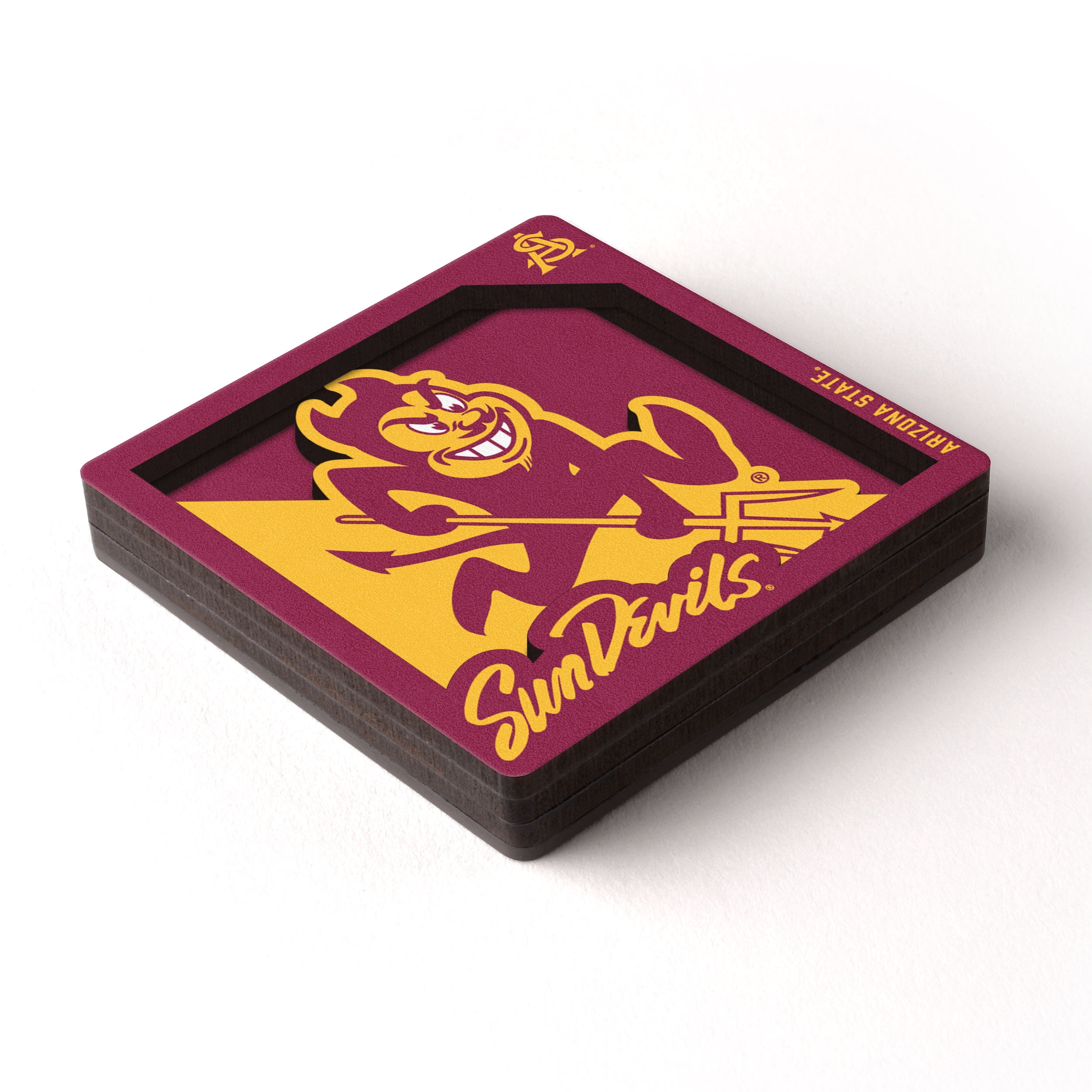 YouTheFan NCAA Arizona State Sun Devils 3D Logo Series Magnet