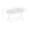thumbnail image 5 of East West Furniture DIHD5CANA 5 Piece Outdoor Patio Dining Sets Consist of an Oval Acacia Wood Table and 4 Folding Arm Chairs, 36x60 Inch, Natural Oil, 5 of 7