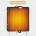 thumbnail image 2 of Calentador eléctrico de 500 W, estufa de calefacción de 2 velocidades silenciosa para uso en interiores de escritorio de oficina, 2 of 5