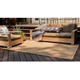 thumbnail image 4 of Unique Loom Trellis Collection Area Rug-Geometric Lattice Design, Moroccan Inspired for Indoor/Outdoor DÃ©cor, 7 ft x 10 ft, Light Brown/Brown, 4 of 10