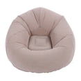 thumbnail image 2 of Inflatable Lounge Chair, Lightweight Backrest Support Inflatable Sofa Couch Modern Gray  for Living Room, 2 of 7