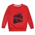 thumbnail image 1 of PMVFHDE Chandail en Molleton en Solde pour Enfants Mode Personnalité Mignon Imprimé Col Rond Sans Capuche Manches Longues Rouge,110, 1 of 1