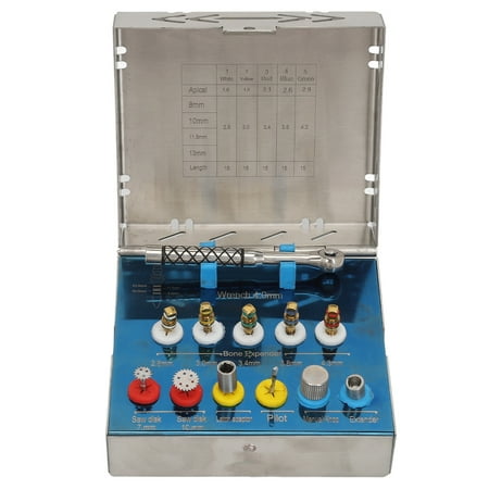 

2024 Implant Bone Expander Kit Colorful Professional Prosthetic Screw Drivers Repair Tool with Storage Box