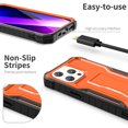 thumbnail image 7 of ExoGuard For iPhone 13 Pro Case, Phone Case with Screen Protector and Kickstand (Orange), 7 of 7
