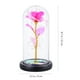 thumbnail image 2 of KAKOWELY 1 lámpara LED de escritorio con forma de flor, decoración de rosas de simulación para habitación con cubierta de vidrio., 2 of 5