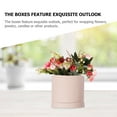 thumbnail image 6 of Tersarium 2pcs Floral Arrangements Flower Box Round Box for Proposal Wedding Birthday, 6 of 10