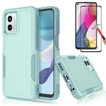 Njjex for Motorola Moto G 5G 2023 Phone Case,360 Full Body Shockproof Heavy Duty Protection With Tempered Glass Screen Protector Case Cover for Moto G 5G 2023 (Green)