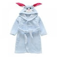 thumbnail image 2 of Animal Hooded Baby Towel Washcloth, Toddler Premium Cotton Absorbent Bathrobe - for Girls Boys 1-6Y (Rabbit), 2 of 7