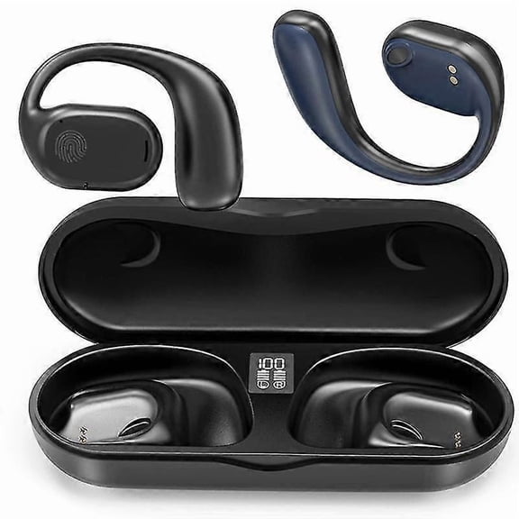 Open Ear Headphones, Bluetooth 5.3 Wireless Headphones True Wireless Open Ear Earbuds with Earhooks