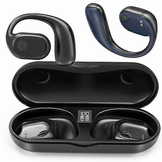 Open Ear Headphones, Bluetooth 5.3 Wireless Headphones True Wireless Open Ear Earbuds with Earhooks