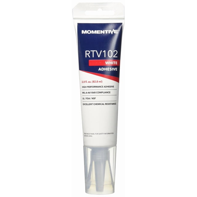 Sellador de silicona Momentive RTV102-2.8, 82 ml, blanco