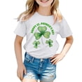 thumbnail image 3 of lnmuld Cute Tops St Patricks Day Toddler Casual Short Sleeve Tee for Boys and Girls Irish Themed Kids Top Size:4-5 Years, 3 of 4
