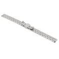 thumbnail image 4 of Correa de reloj de acero inoxidable para hombre y mujer, correa de repuesto pulida con hebilla de mariposa, 0,47 pulgadas, 4 of 14
