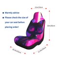 thumbnail image 4 of Zufioo Neon Toy Cat Reflections Print Car Seat Protectors, SUV, Truck, Van Seat Covers - Strap Design, High Elasticity and Dustproof, Car Interior Protectors Auto Parts-1, 4 of 9