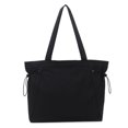 thumbnail image 1 of Women Shoulder Bag Drawstring Max Load Bearing with Inner Pockets Solid Color Commute Travel Gym Sling Bag Daily Yoga Clothes Tote Bag, 1 of 8
