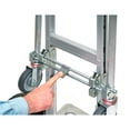 thumbnail image 5 of Global Industrial 241664 Best Value Junior Aluminum 2-in-1 Convertible Hand Truck with Pneumatic Wheels, Gray, 5 of 7