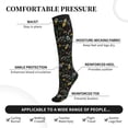 thumbnail image 2 of Sikiie Wasp and Florals 1 Pairs Compression Socks for Men and Women 15-20 mmHg Running Support Socks, 2 of 7